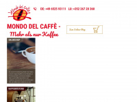mondodelcaffe.de Webseite Vorschau