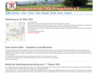 tg-kriegsheim.de Webseite Vorschau