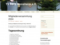 tv-monsheim.de Webseite Vorschau