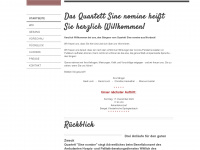 quartett-sine-nomine.de Webseite Vorschau