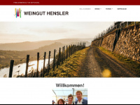 weingut-hensler.de Webseite Vorschau
