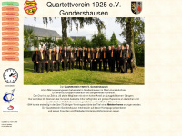 quartettverein-gondershausen.de Webseite Vorschau