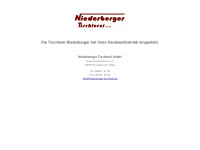 niederberger-tischlerei.de Webseite Vorschau