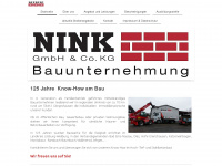 nink-bau.de Webseite Vorschau