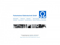 partenheimer-elektrotechnik.de Webseite Vorschau