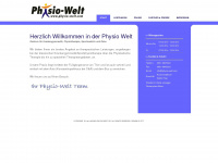 physio-welt.com Webseite Vorschau