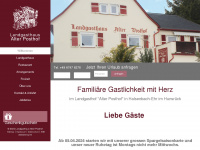 posthof-ehr.de Webseite Vorschau