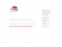 puetz-dachtechnik.de Webseite Vorschau