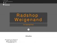 rad-shop-weigenand.de Webseite Vorschau