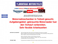 montanamotorcycles.com Webseite Vorschau