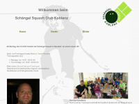 schaengel-squash.de Webseite Vorschau