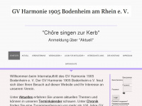 harmonie-bodenheim.de Webseite Vorschau