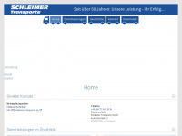 schleimer-transporte.de Webseite Vorschau