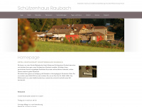 schuetzenhaus-raubach.de Webseite Vorschau