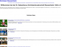 schuetzen-bassenheim.de Webseite Vorschau