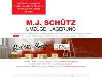 schuetz-umzuege.de Webseite Vorschau