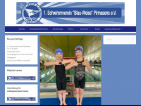 schwimmverein-ps.de Webseite Vorschau