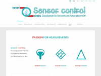 sensor-control.de Webseite Vorschau