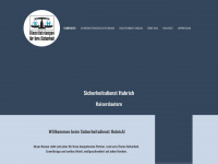 sicherheitsdienst-hubrich.de Webseite Vorschau