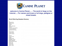 canineplanet.co.uk Webseite Vorschau