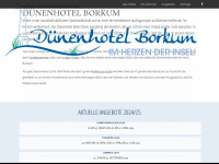 duenenhotel-borkum.de Webseite Vorschau