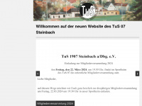 tus07steinbach.de Webseite Vorschau
