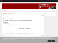 willroth.de Webseite Vorschau