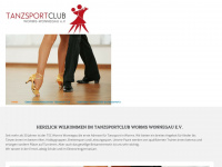 tanzsportclub-worms.de Webseite Vorschau