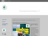 tauchsportclub-koblenz.de Webseite Vorschau