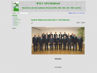 mgv-waldrach.de Webseite Vorschau
