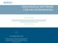 tecmedics.de Webseite Vorschau