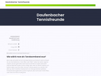 daufenbacher-tennisfreunde.de Webseite Vorschau