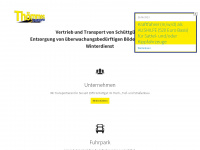 thoemmes-transporte.de Webseite Vorschau
