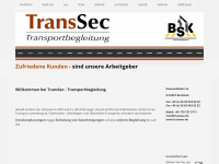 transsec.de Webseite Vorschau