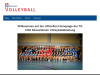 tg-volleyball.de Webseite Vorschau