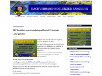 dachverband-koblenzer-fanclubs.de Webseite Vorschau