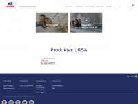 ursa.se Webseite Vorschau
