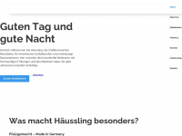 haeussling.de Webseite Vorschau