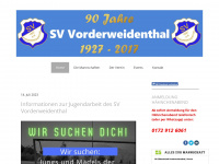 sv-vorderweidenthal.de Webseite Vorschau