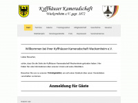 kyffhaeuser-kameradschaft-wackernheim.de Webseite Vorschau