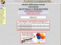 sv-diana-ev.de Webseite Vorschau