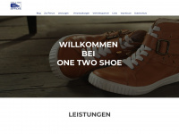 one-two-shoe.de Webseite Vorschau