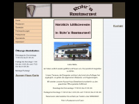 rohrs-restaurant.de Webseite Vorschau