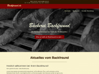 backfreund.de Webseite Vorschau