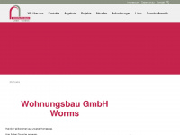 wohnungsbau-gmbh-worms.de Webseite Vorschau