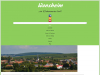 wonsheim.de Webseite Vorschau