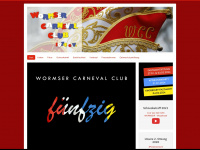 wormser-carneval-club.de Webseite Vorschau