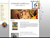 wormser-narrhalla.de Webseite Vorschau