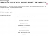 zahnarztpraxis-ingelheim.de Webseite Vorschau