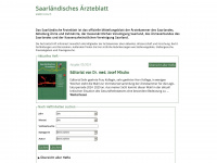 aerzteblatt-saar.de Webseite Vorschau